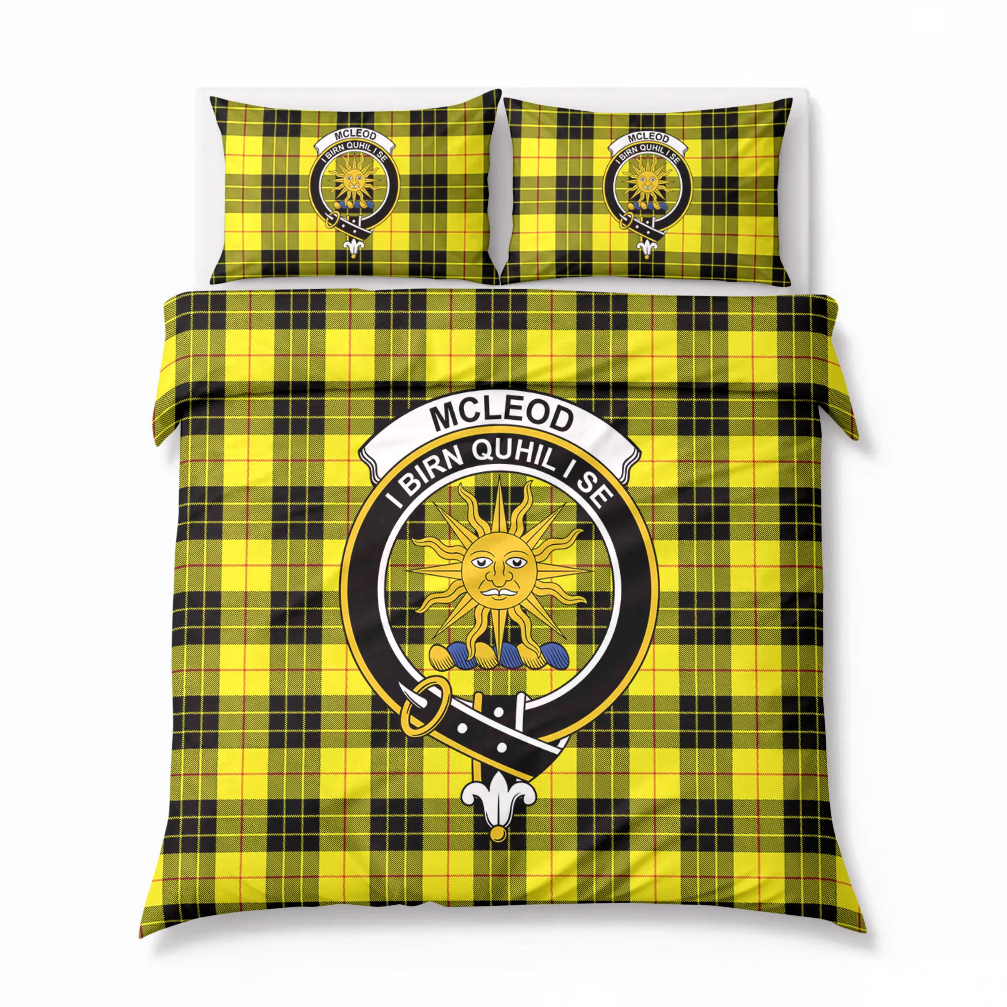 McLeod of Lewis Modern Tartan Crest Bedding Set