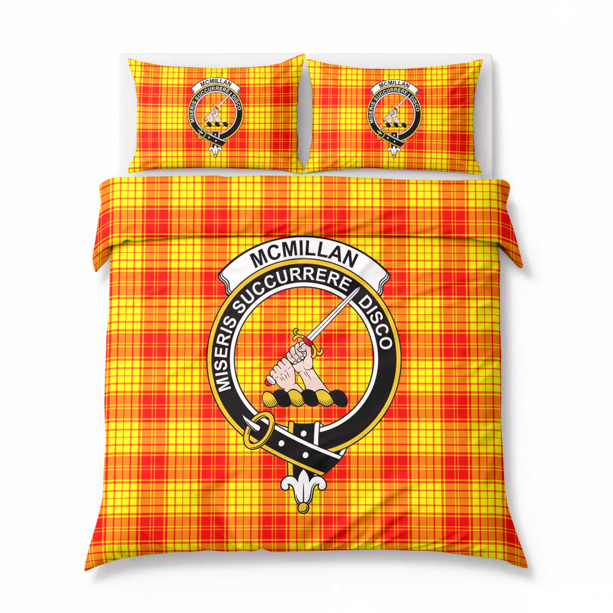 McMillan Clan Tartan Crest Bedding Set