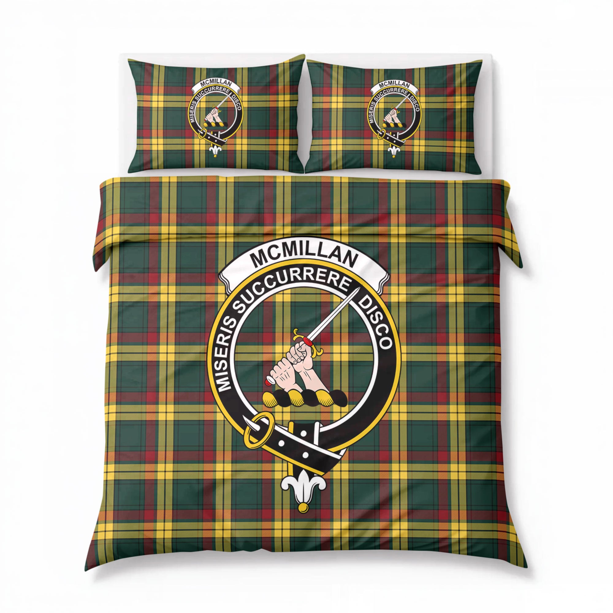 McMillan Old Modern Tartan Crest Bedding Set