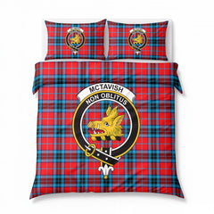 McTavish Modern Tartan Crest Bedding Set