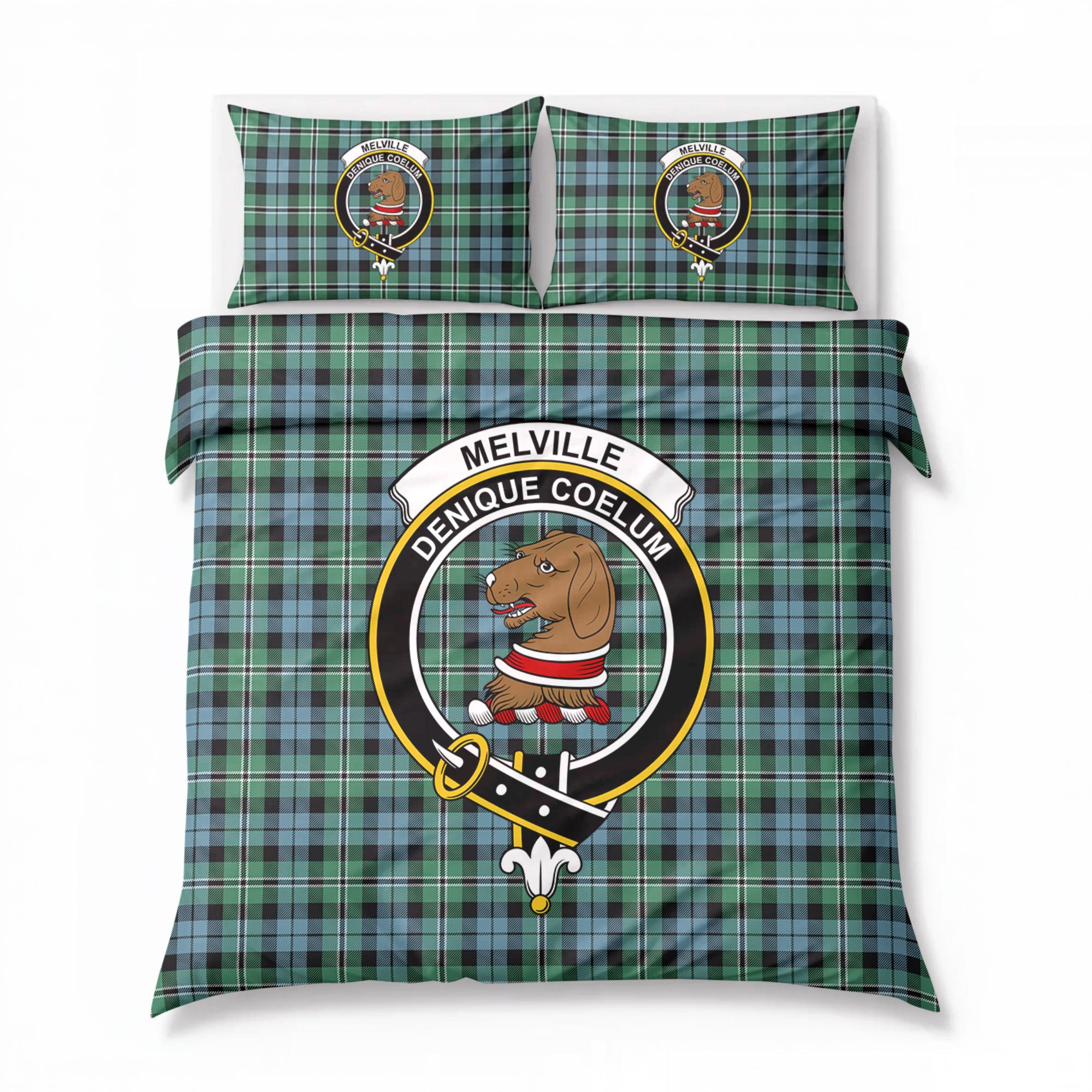 Melville Tartan Crest Bedding Set