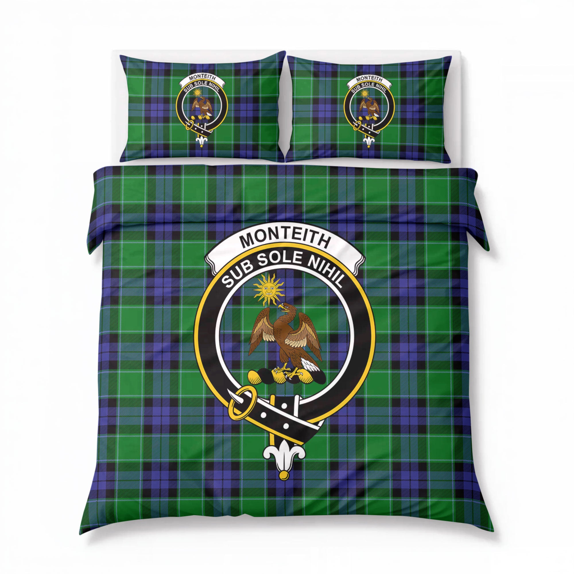 Monteith Tartan Crest Bedding Set
