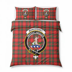 Monypenny Tartan Crest Bedding Set