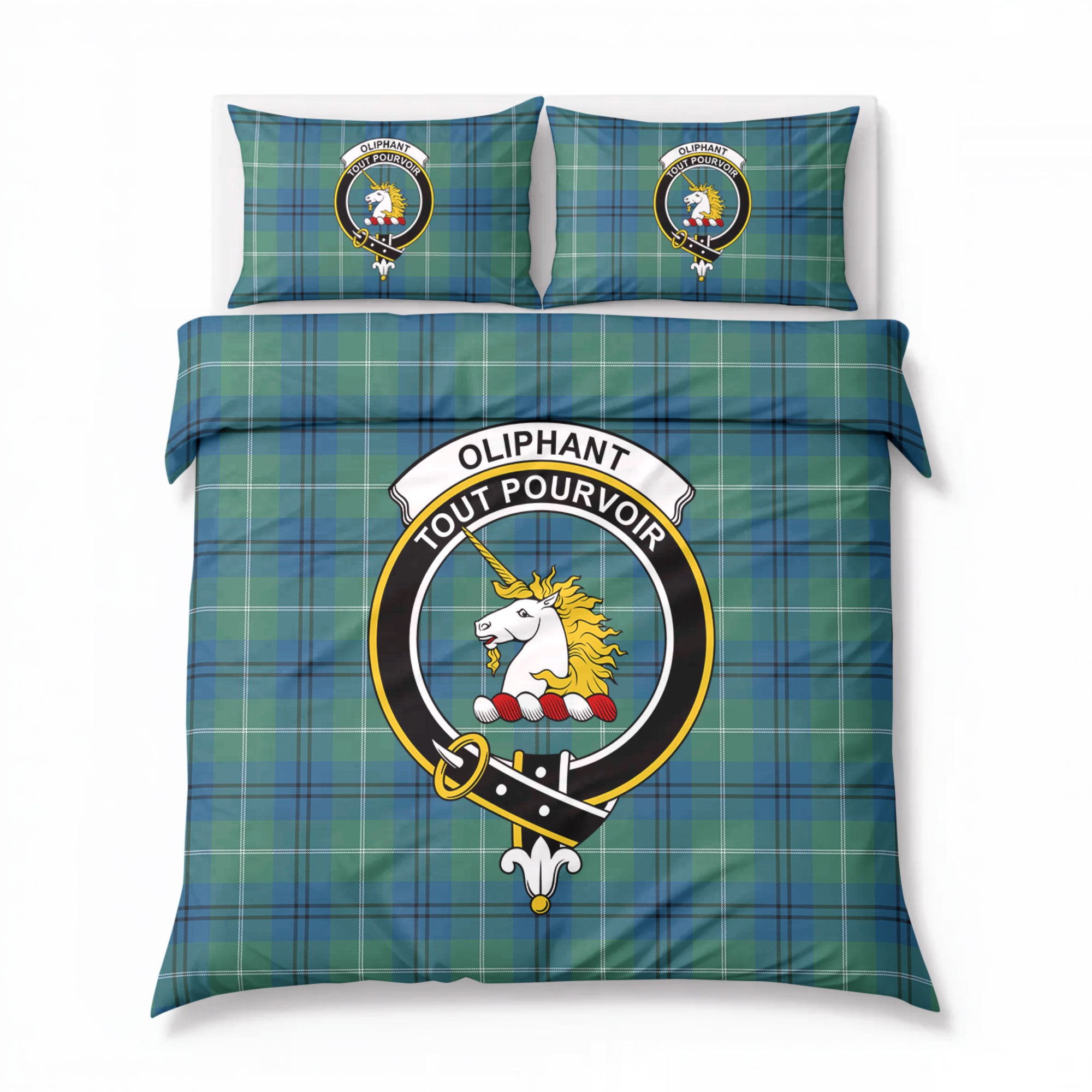 Oliphant Ancient Tartan Crest Bedding Set