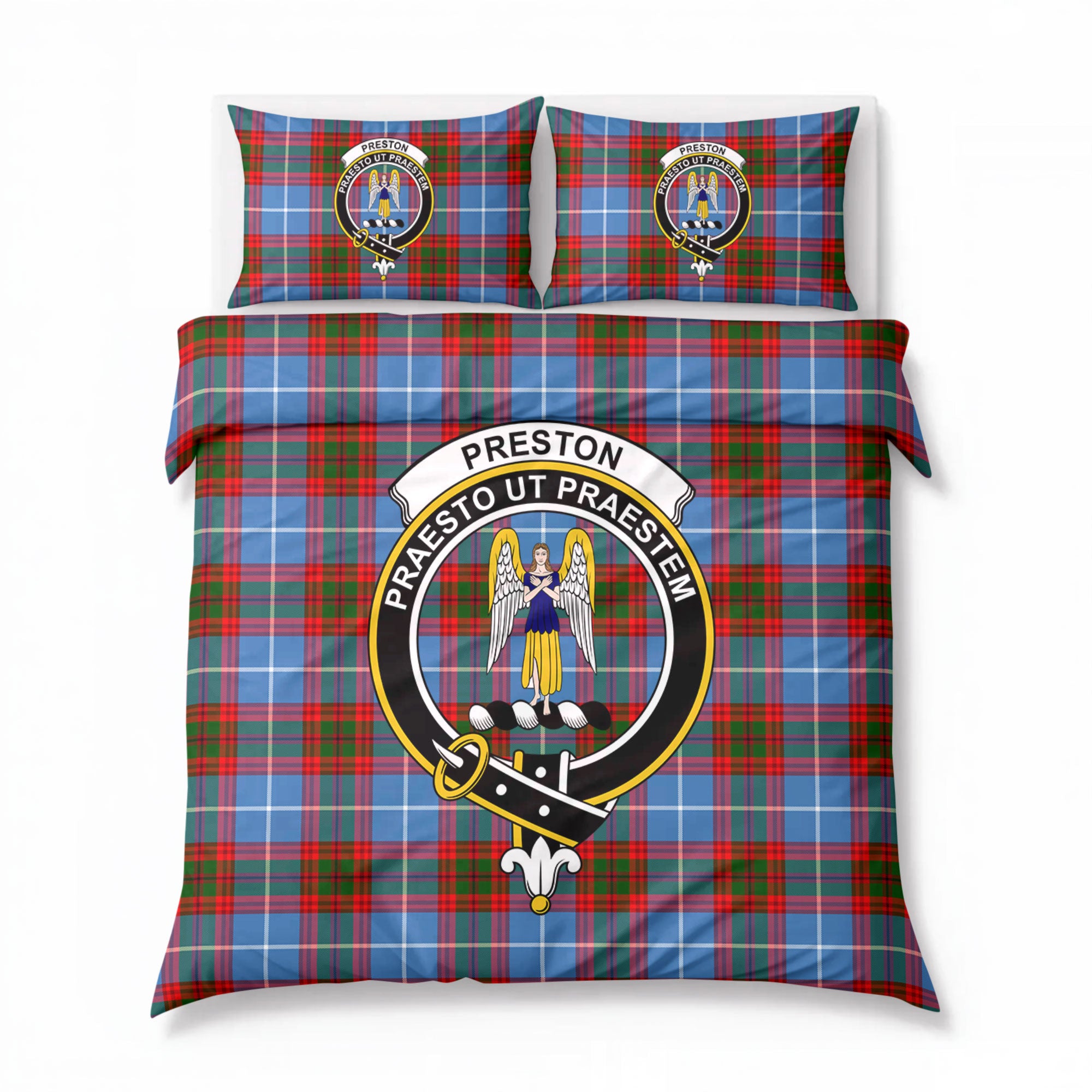 Preston Tartan Crest Bedding Set