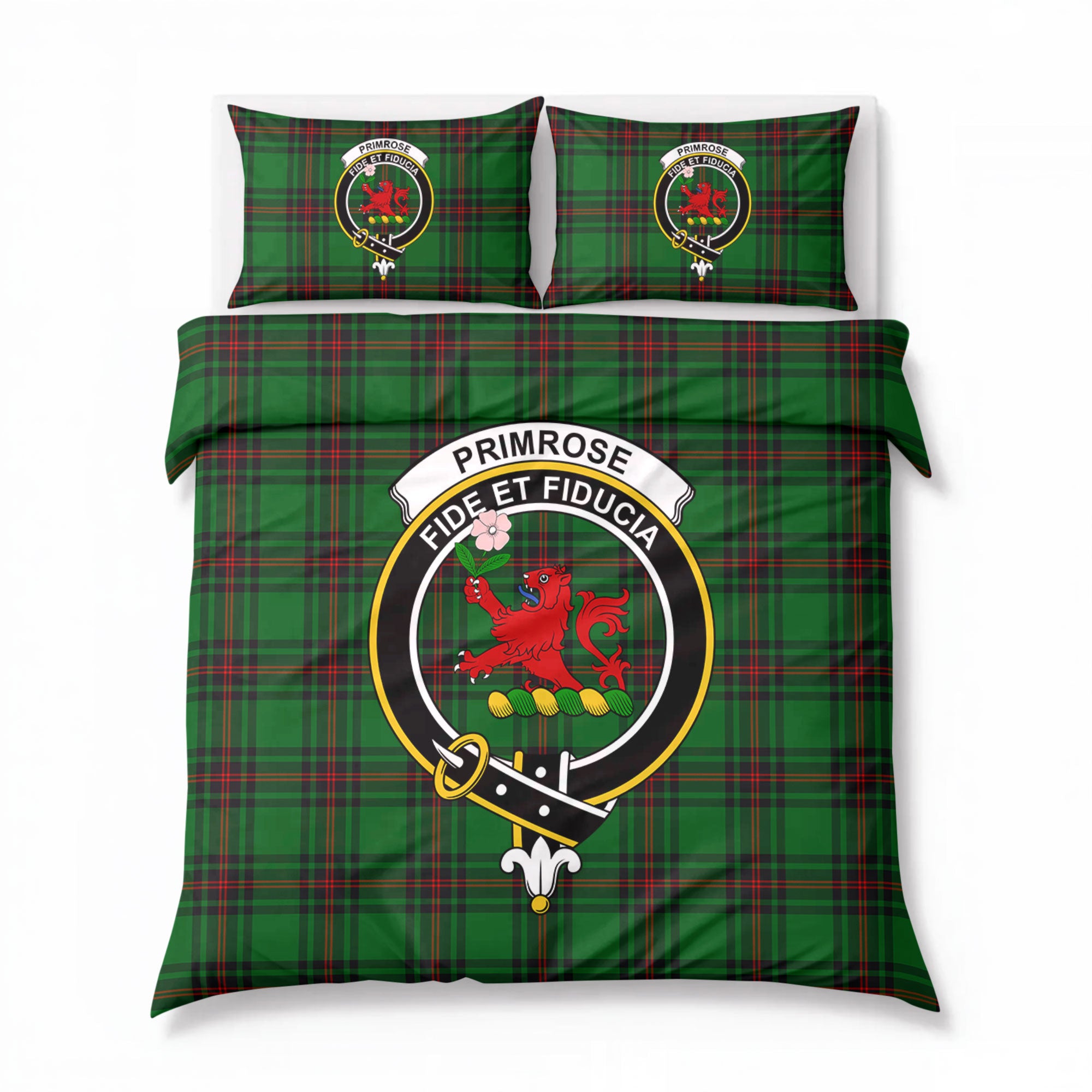 Primrose Tartan Crest Bedding Set