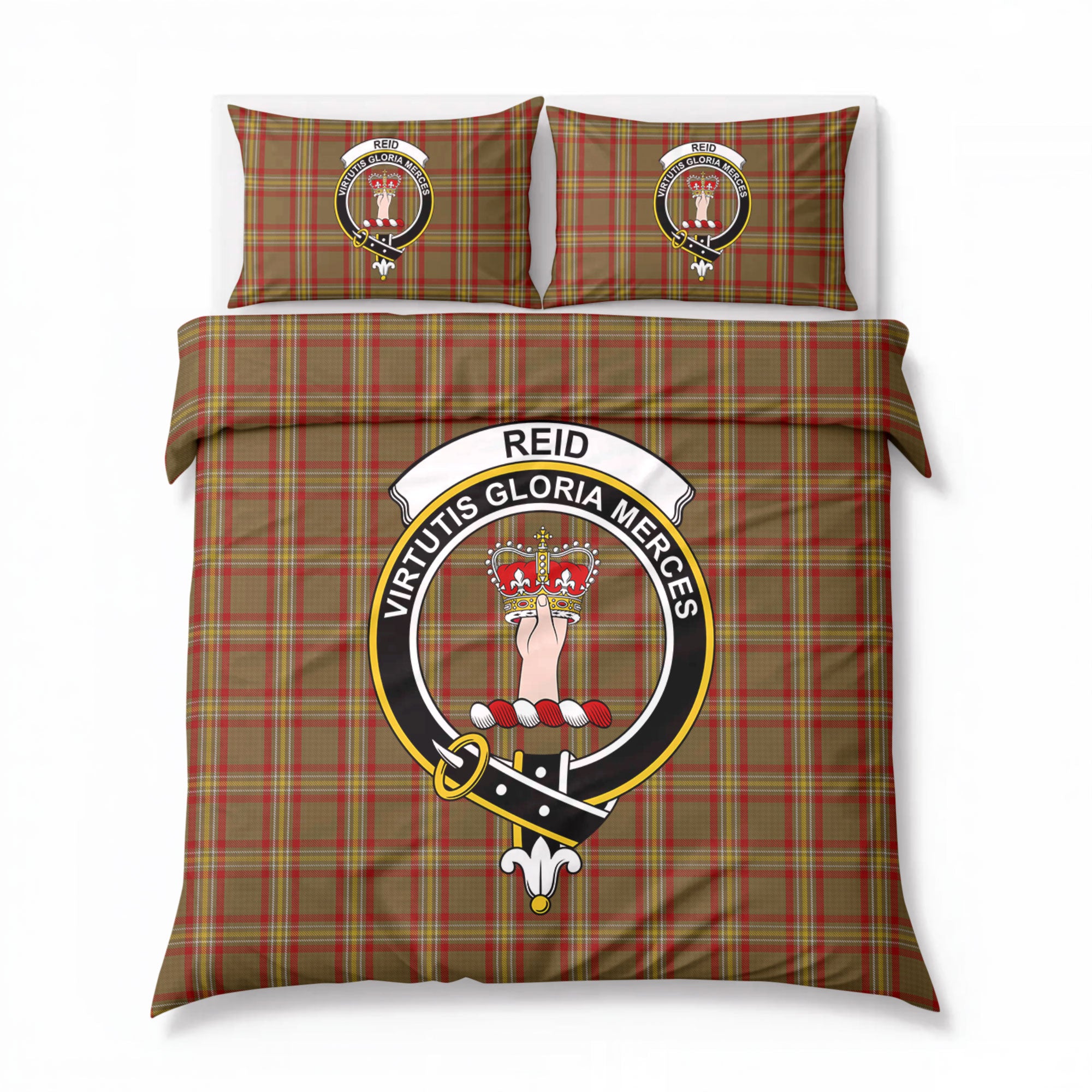 Reid Ancient Tartan Crest Bedding Set