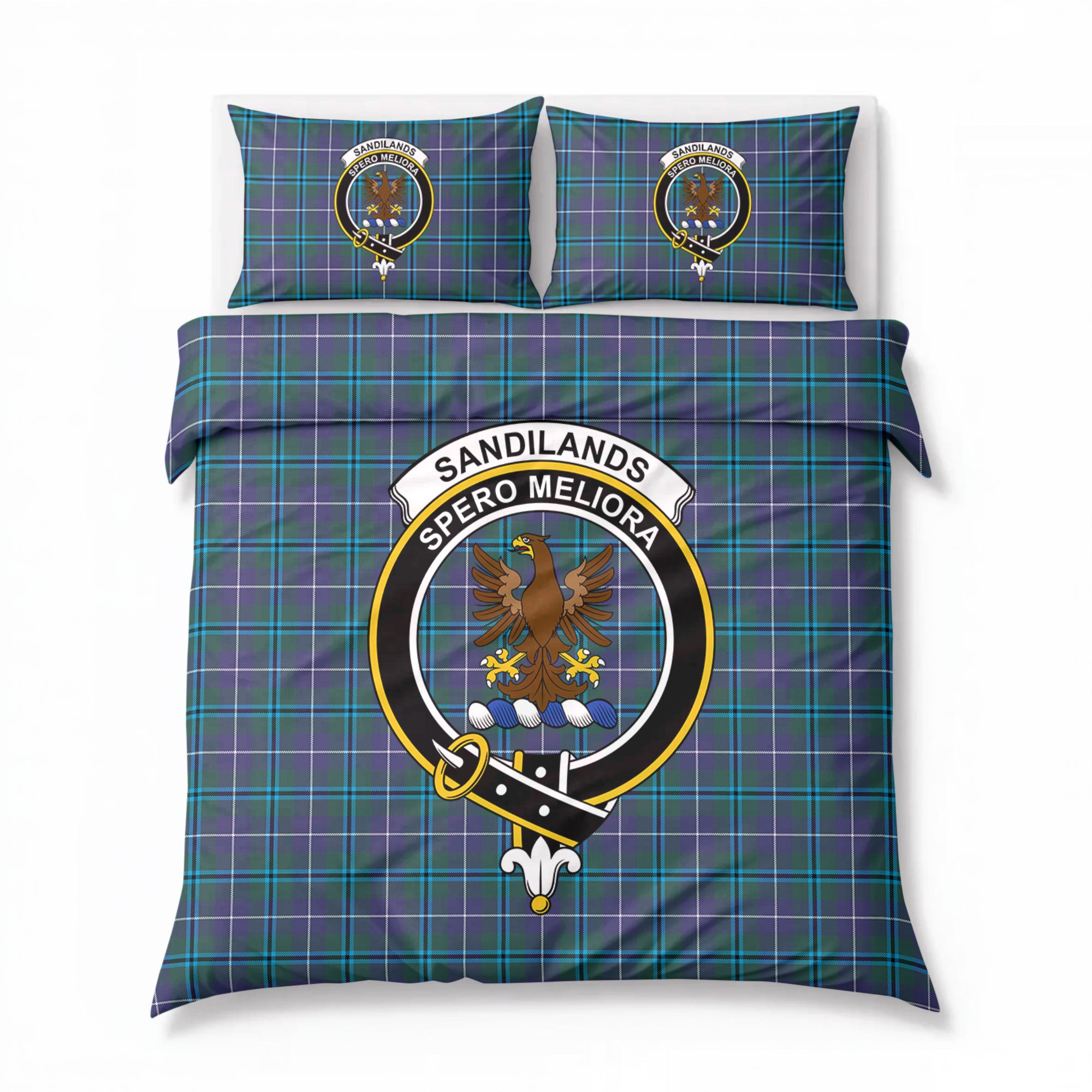 Sandilands Tartan Crest Bedding Set