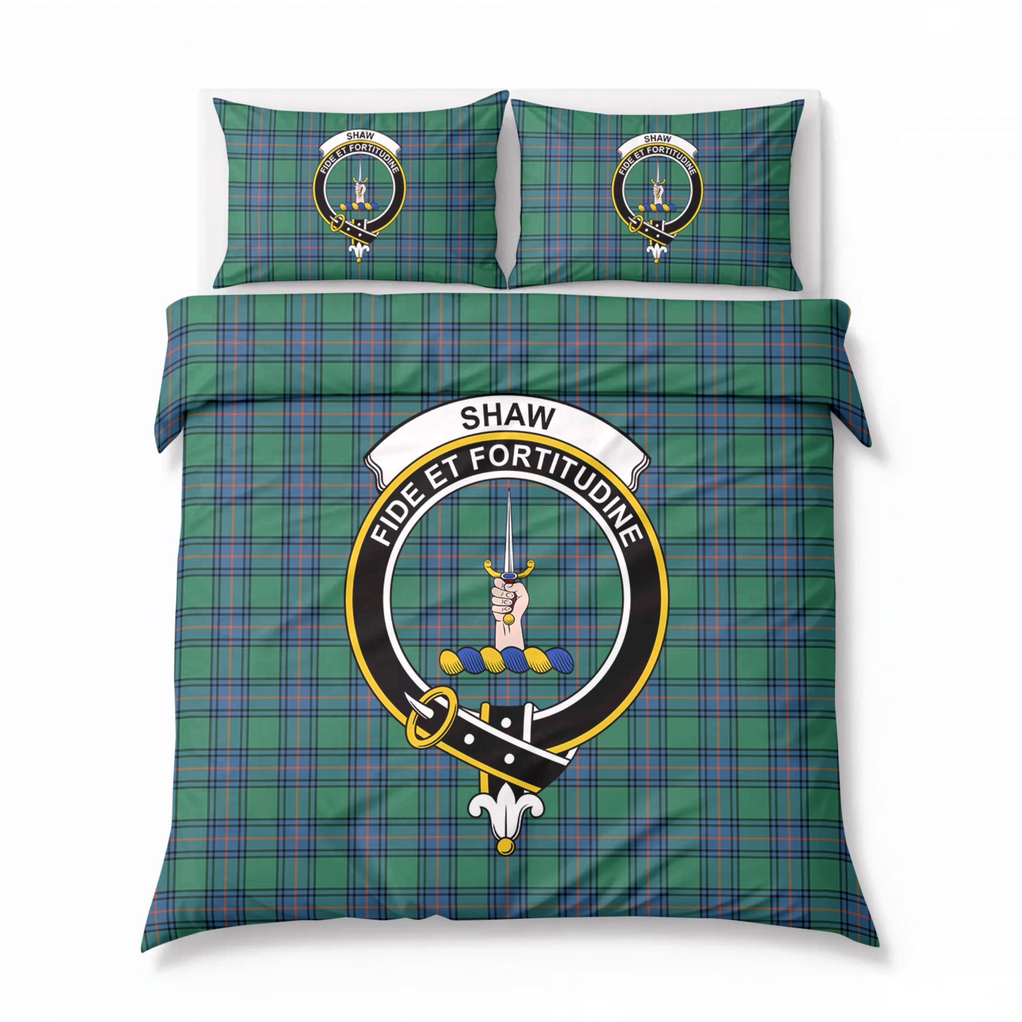 Shaw Ancient Tartan Crest Bedding Set