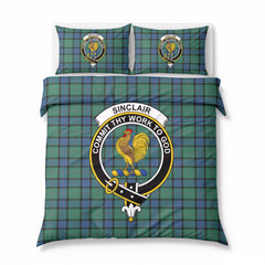 Sinclair Hunting Ancient Tartan Crest Bedding Set