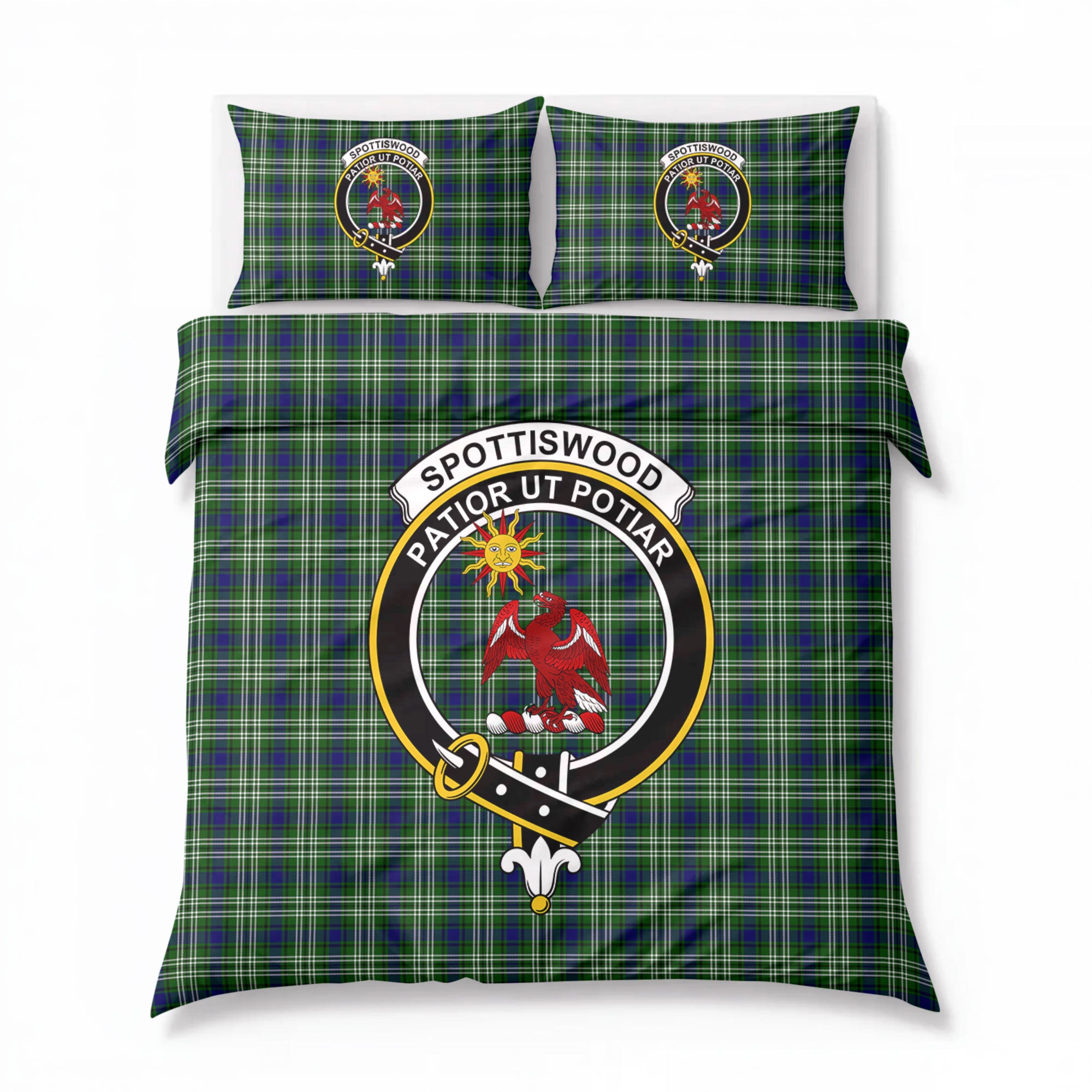 Spottiswood Tartan Crest Bedding Set