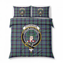 Stevenson Tartan Crest Bedding Set