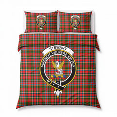 Stewart Royal Tartan Crest Bedding Set