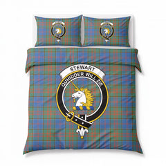 Stewart of Appin Hunting Ancient Tartan Crest Bedding Set