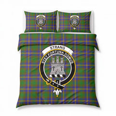Strang (or Strange) Tartan Crest Bedding Set