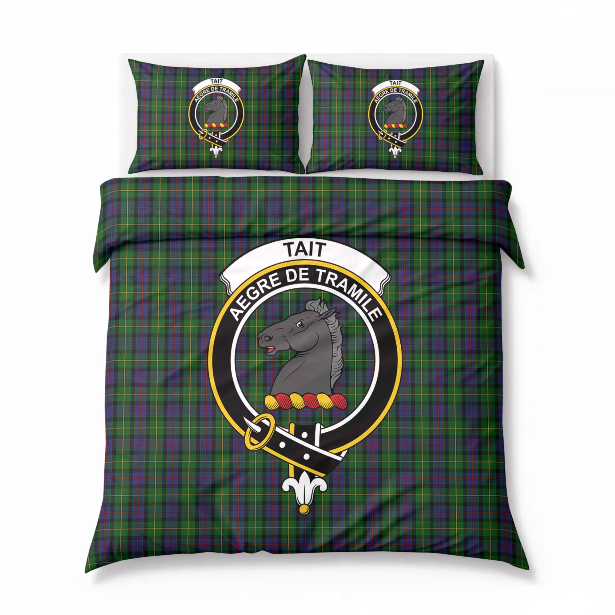 Tait Tartan Crest Bedding Set