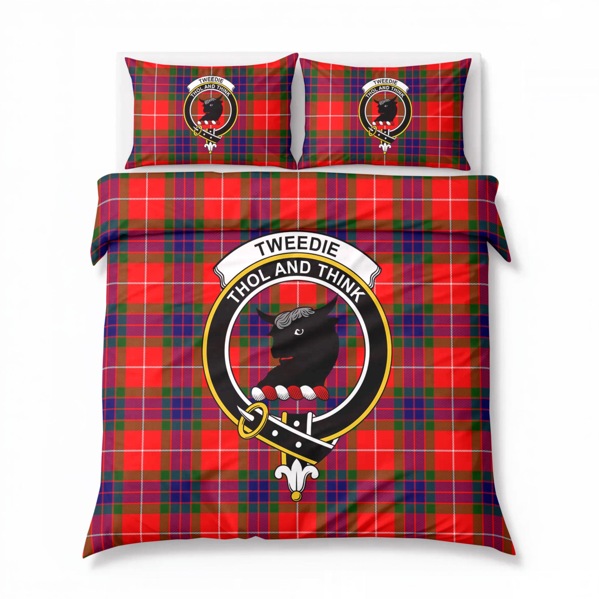 Tweedie Tartan Crest Bedding Set