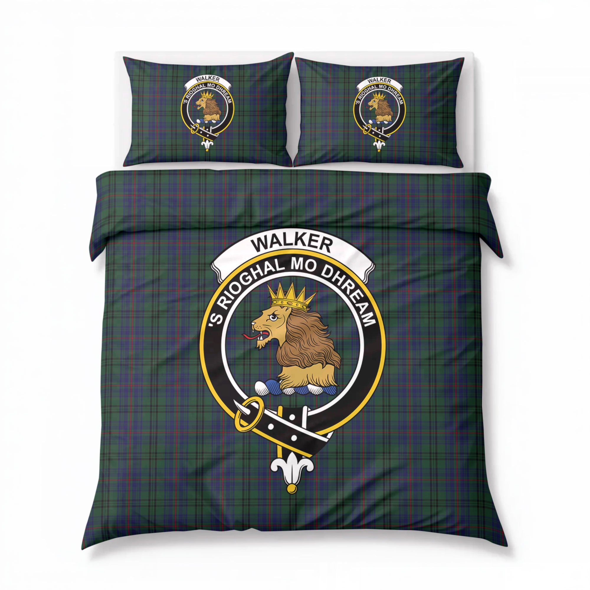 Walker Hunting Tartan Crest Bedding Set