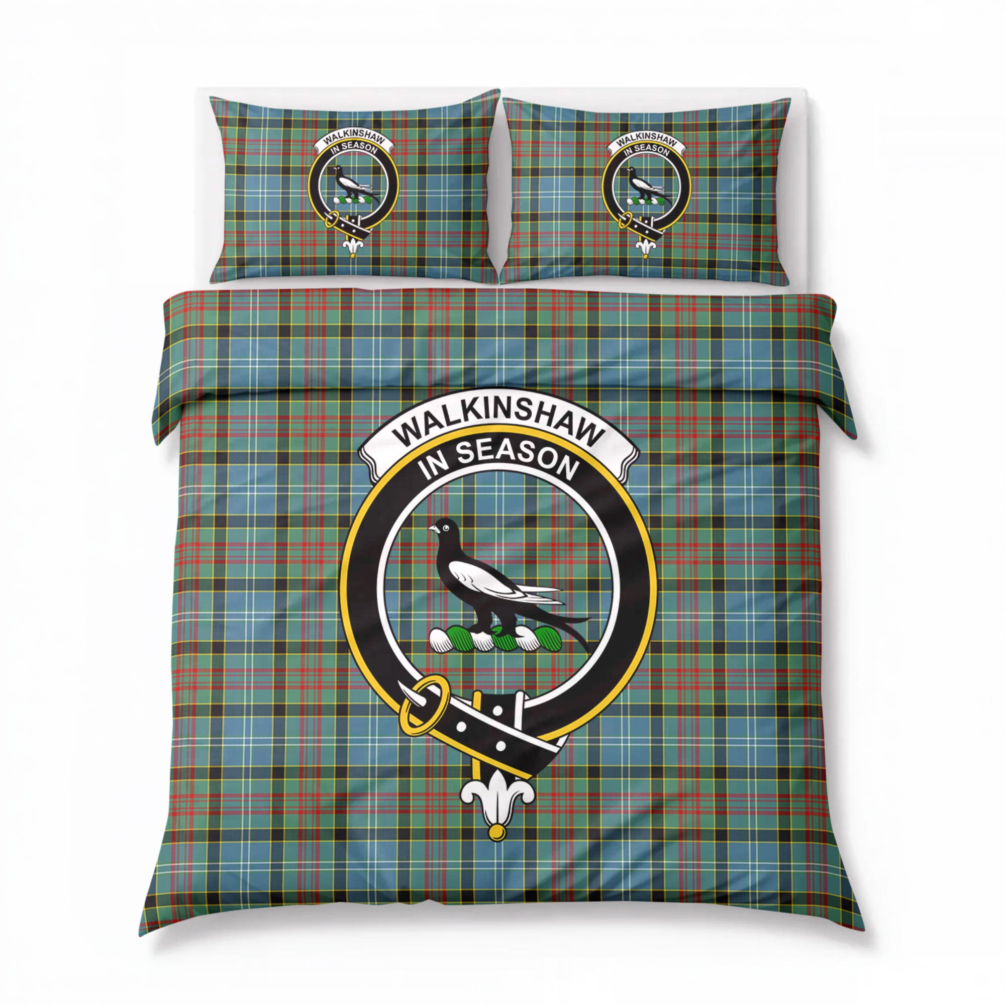 Walkinshaw Tartan Crest Bedding Set