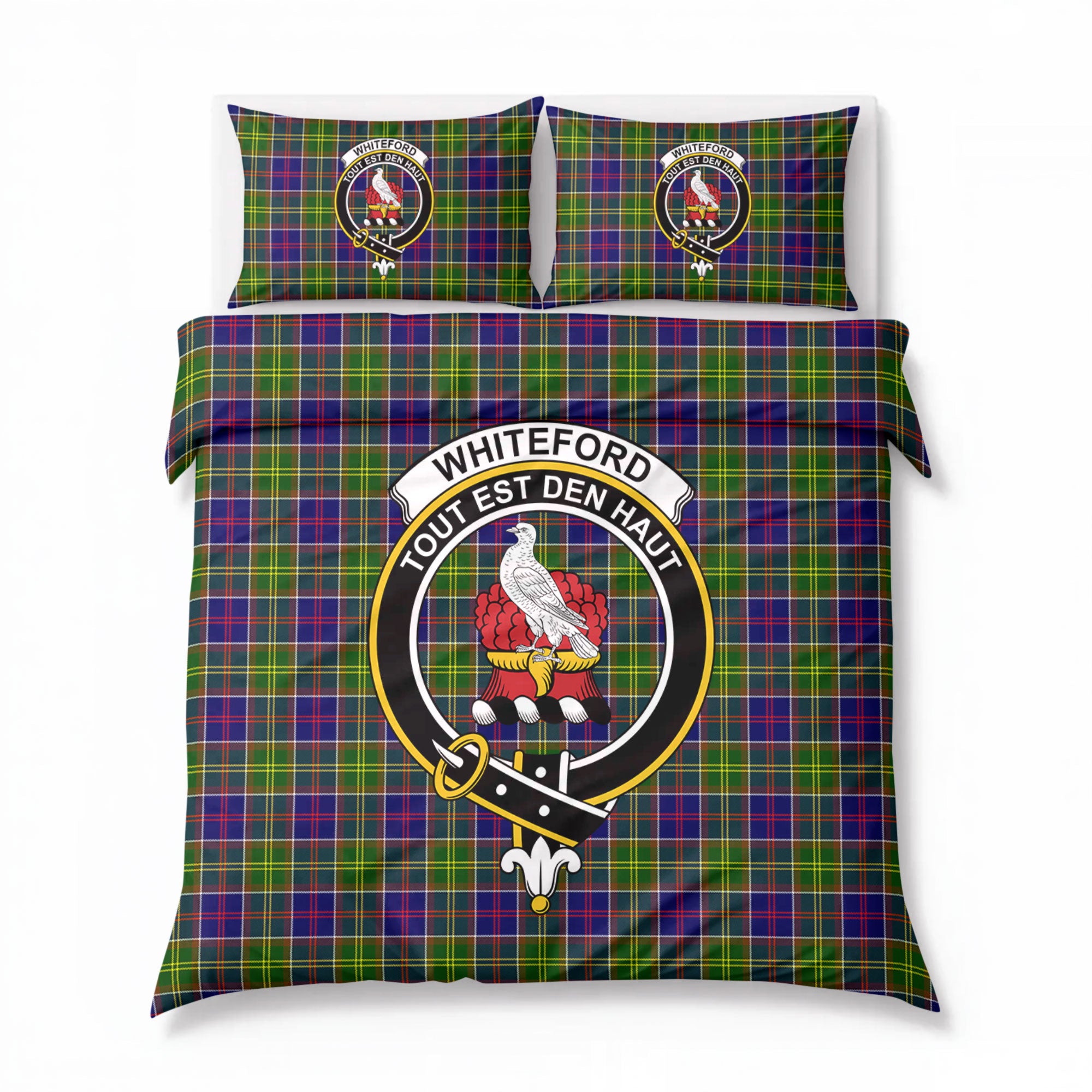 Whiteford Tartan Crest Bedding Set