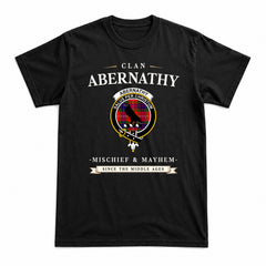 Abernathy Tartan Crest Mischief and Mayhem T-shirt