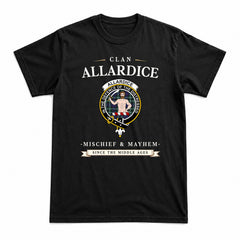 Allardice Tartan Crest Mischief and Mayhem T-shirt