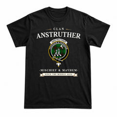 Anstruther Tartan Crest Mischief and Mayhem T-shirt