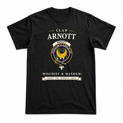 Arnott Tartan Crest Mischief and Mayhem T-shirt
