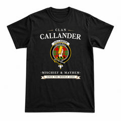 Callander Tartan Crest Mischief and Mayhem T-shirt