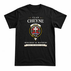 Cheyne Tartan Crest Mischief and Mayhem T-shirt