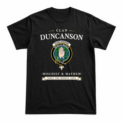 Duncanson Tartan Crest Mischief and Mayhem T-shirt
