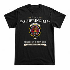 Fotheringham Tartan Crest Mischief and Mayhem T-shirt