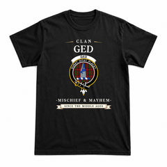 Ged Tartan Crest Mischief and Mayhem T-shirt