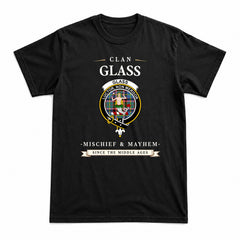 Glass Tartan Crest Mischief and Mayhem T-shirt