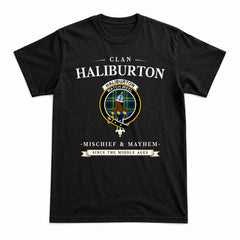 Haliburton Tartan Crest Mischief and Mayhem T-shirt
