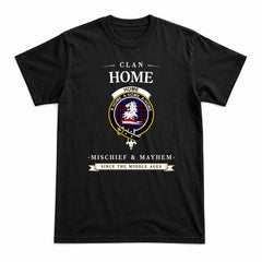 Home Modern Tartan Crest Mischief and Mayhem T-shirt