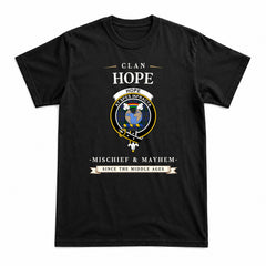 Hope Tartan Crest Mischief and Mayhem T-shirt