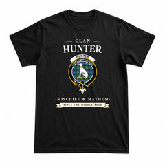 Hunter Ancient Tartan Crest Mischief and Mayhem T-shirt
