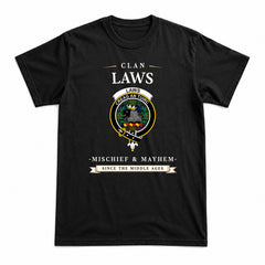 Laws Tartan Crest Mischief and Mayhem T-shirt