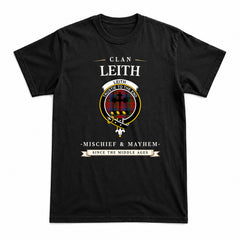 Leith Tartan Crest Mischief and Mayhem T-shirt
