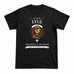 Lyle Tartan Crest Mischief and Mayhem T-shirt