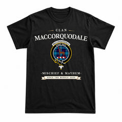 MacCorquodale Tartan Crest Mischief and Mayhem T-shirt