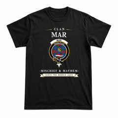 Mar Tartan Crest Mischief and Mayhem T-shirt