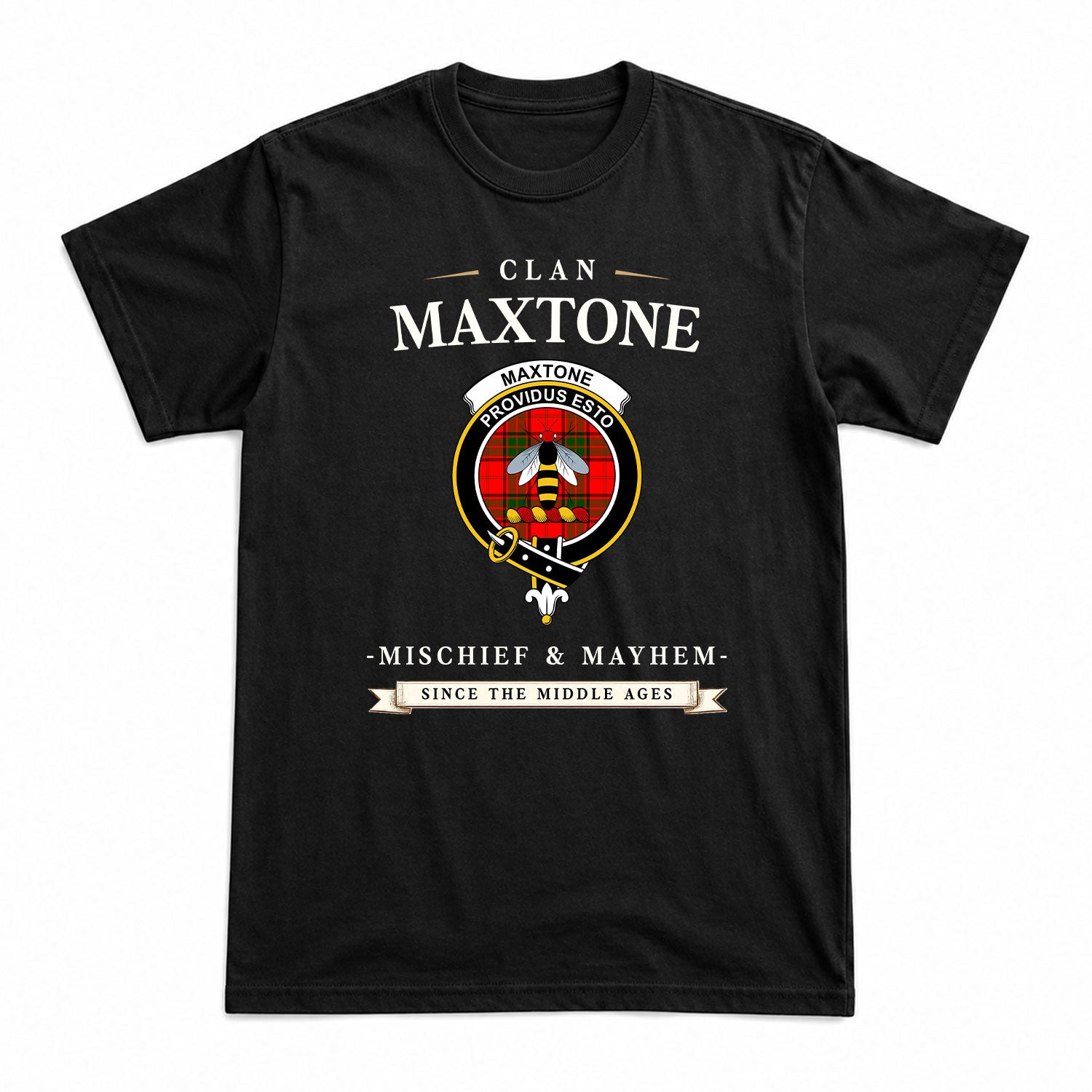 Maxtone Tartan Crest Mischief and Mayhem T-shirt