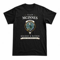 McInnes Ancient Tartan Crest Mischief and Mayhem T-shirt