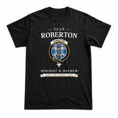 Roberton Tartan Crest Mischief and Mayhem T-shirt