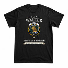 Walker Hunting Tartan Crest Mischief and Mayhem T-shirt
