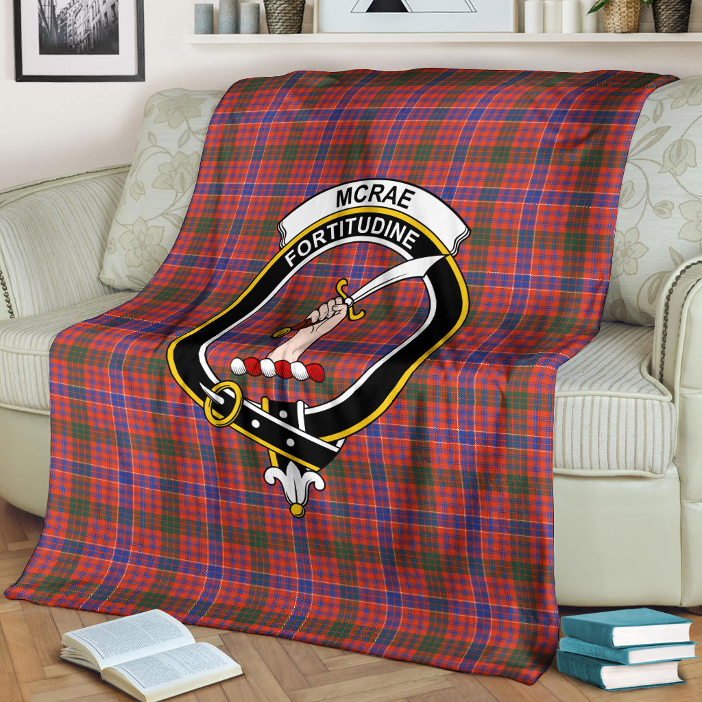 McRae Ancient Tartan Crest Blanket