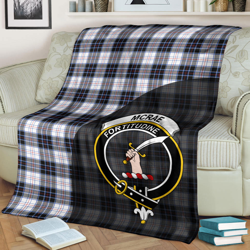 McRae Dress Modern Tartan Crest Blanket Wave Style
