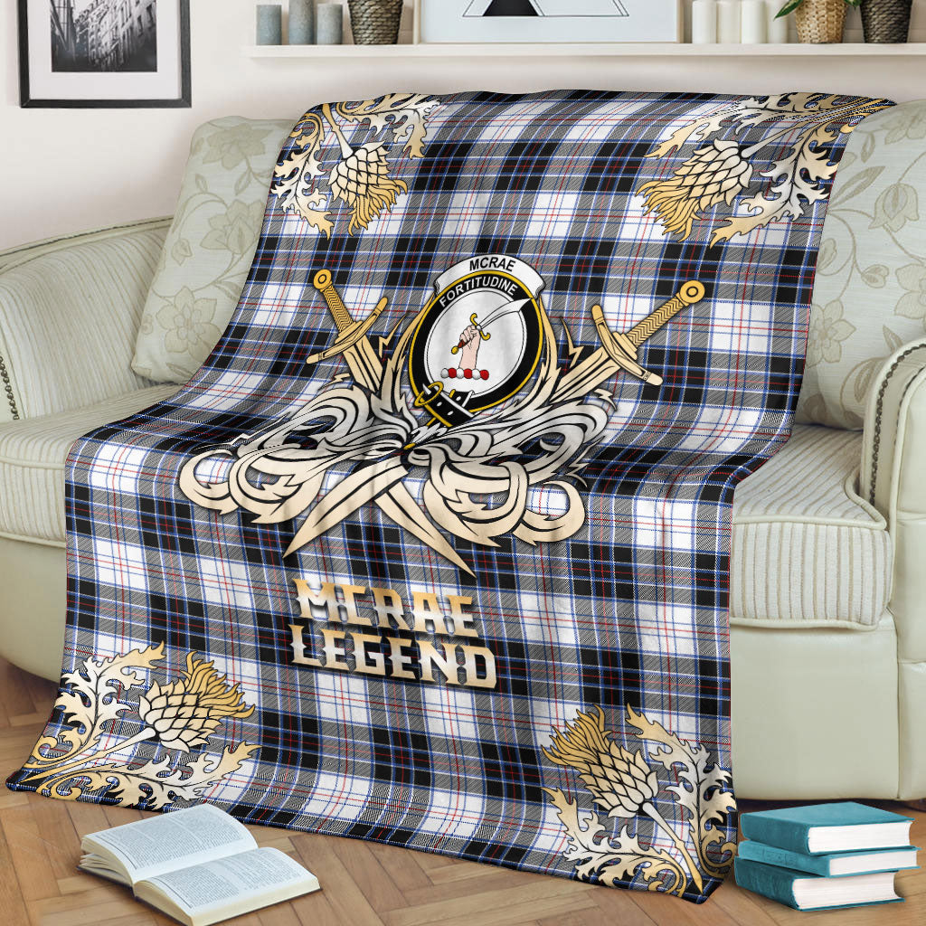 McRae Dress Modern Tartan Gold Courage Symbol Blanket